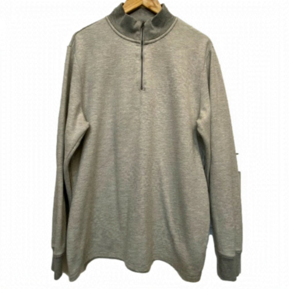 OLD Navy Heather grey long sleeve 1/4 zip shirt
